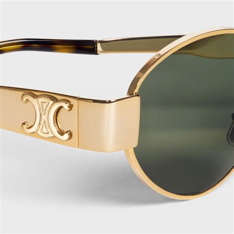 celine triomphe metal sonnenbrille|TRIOMPHE METAL 01 SUNGLASSES IN METAL.